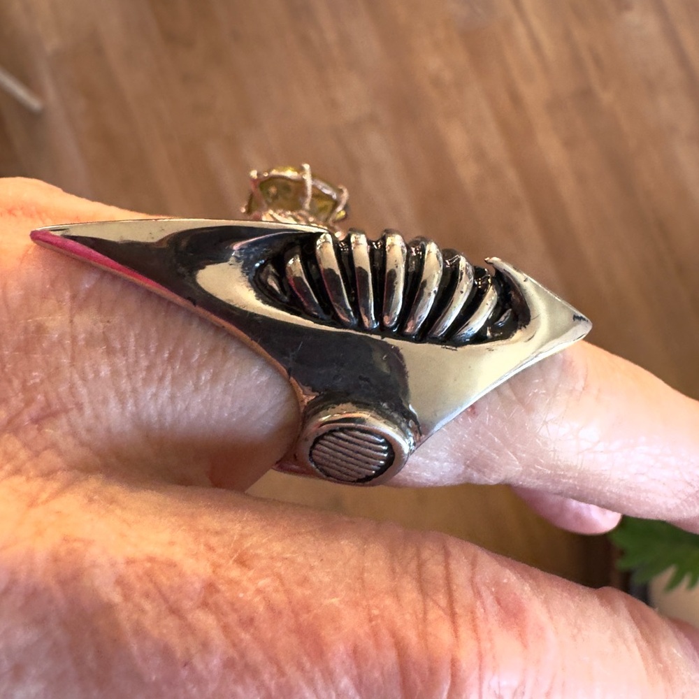 Silver Statement Ring - image 3